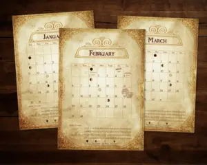 2022 Monthly Witch Planner. Includes Wiccan dates in Northern & Southern Hemisphere, horoscopes, moon phases, eclipses