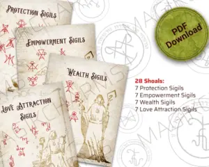 Sigils and Shoals page dividers for your book of shadows