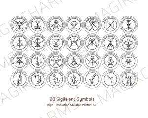 Vector download - 28 Magickal Symbol Set - Chaos Magick Sigils