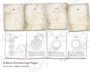 Blank sigil templates for you to create you own magickal symbols in Chaos Magick