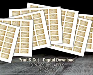 711 Printable witchcraft apothecary labels