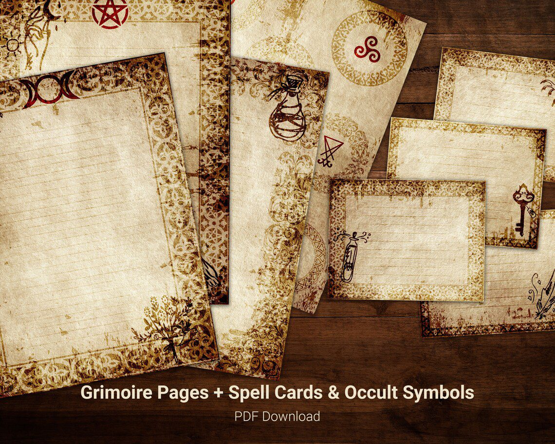 Witchcraft digital paper pack