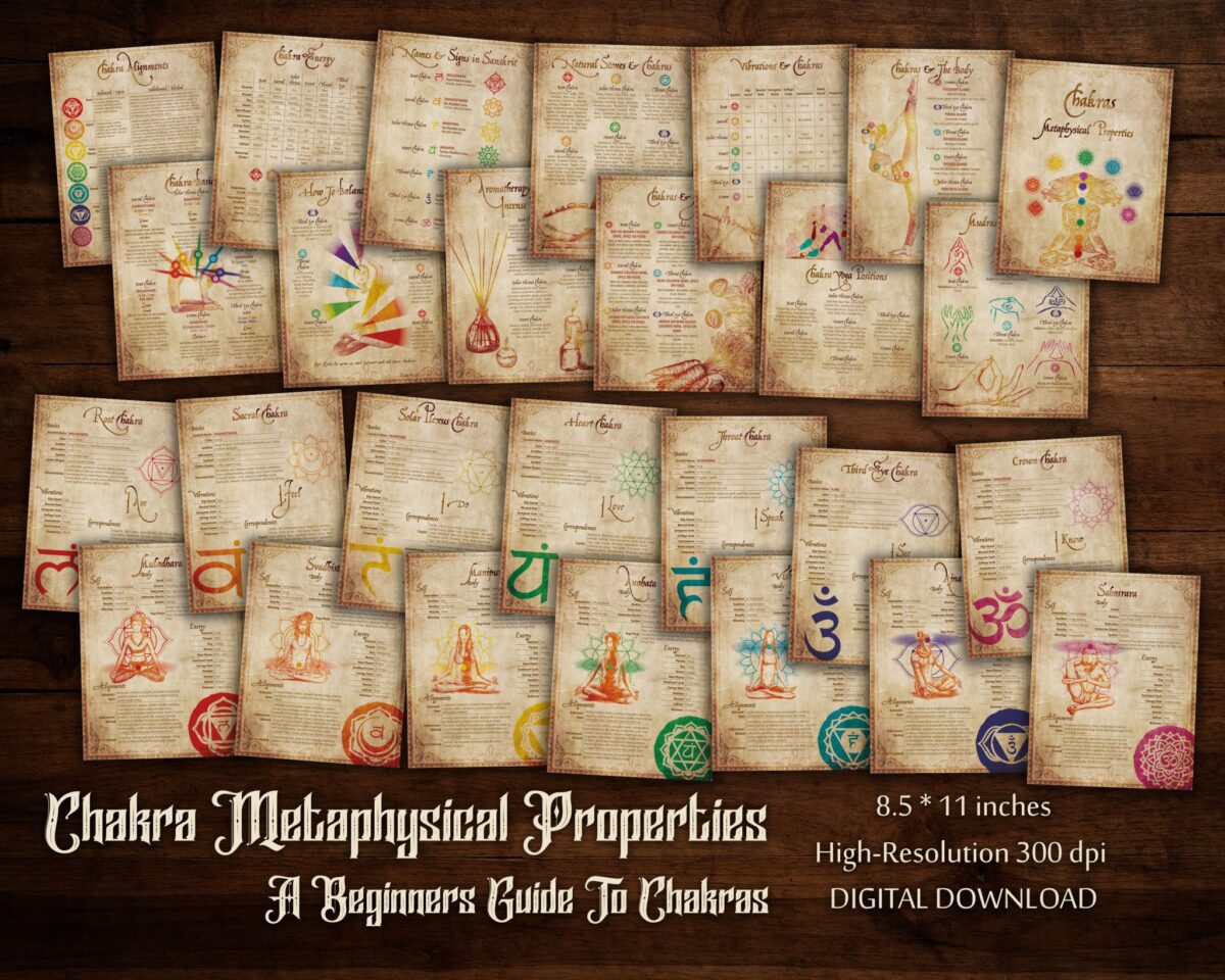Chakras metaphysical properties and associations