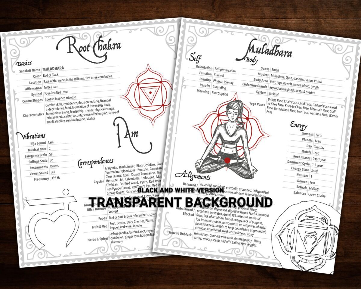 Chakra associations coloring book