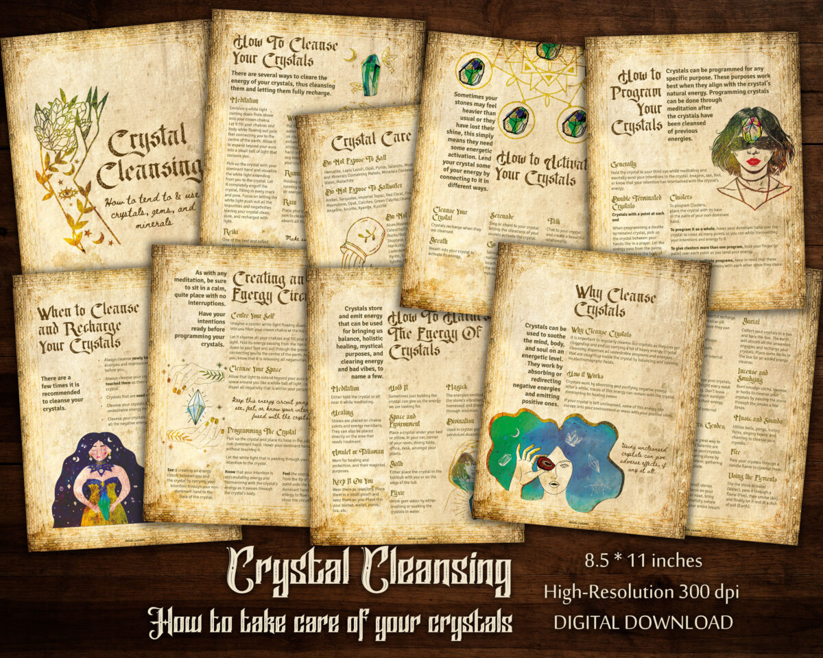 Learn how to cleanse crystals