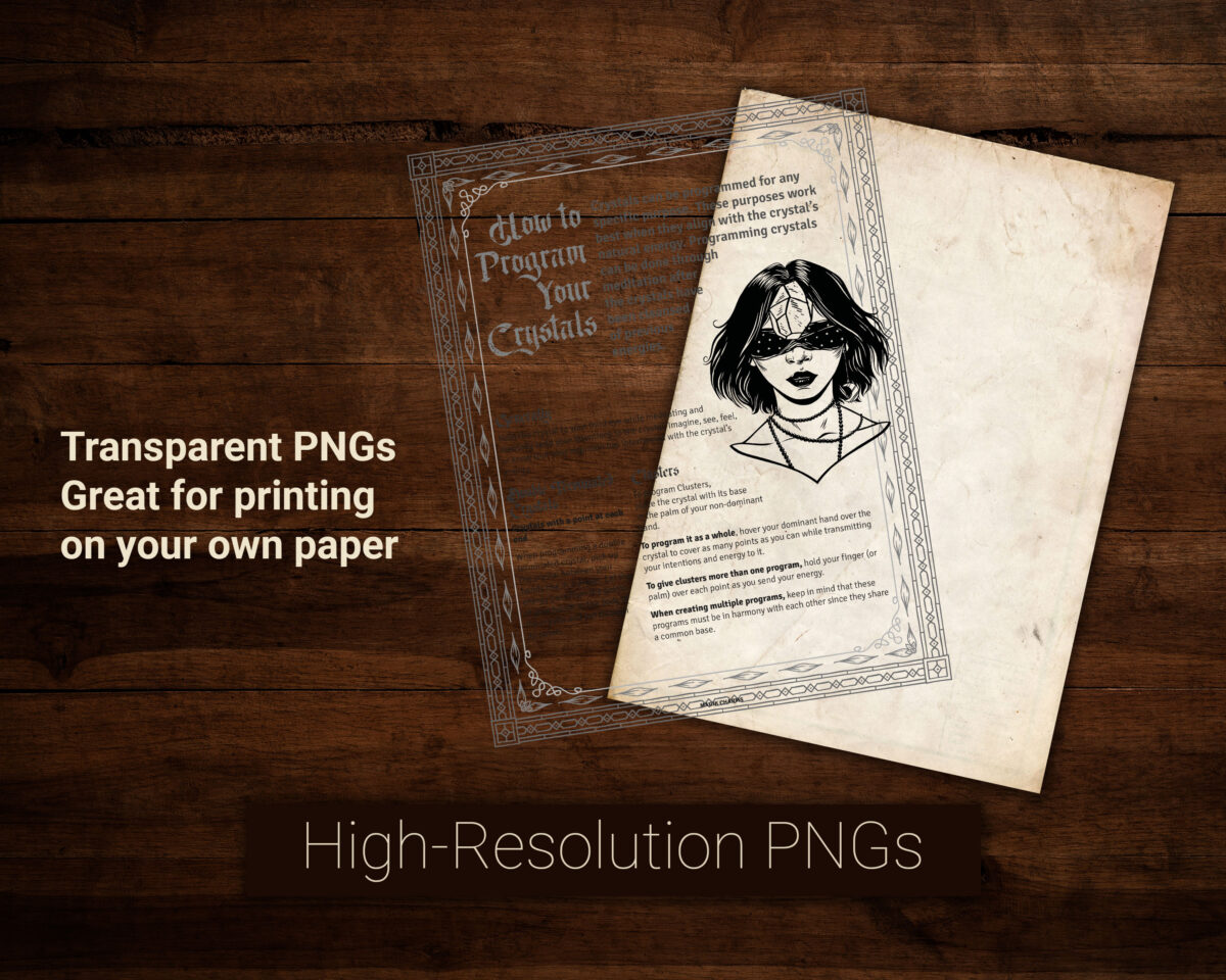 Transparent background to print on your own paper