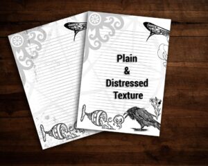 Crow digital paper with and without distressed texture