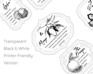 Fruit Apothecary Label 57 Printable Witchcraft sticker Tags