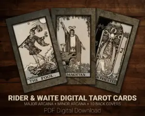 Gothic Tarot Cards Rider & Waite Deck Full Set