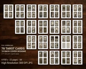 Gothic Tarot Cards Rider & Waite Deck Full Set