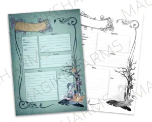 Digital witchcraft magick spell template download
