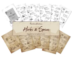 Herbs & Spices Printable PDF Download Grimoire pages