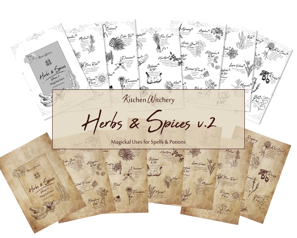 Herbs & Spices Wicca Pagan Correspondences