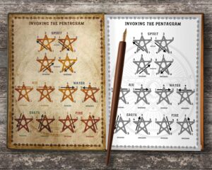 Invoke and Banish the Pentagrams of Earth, Air, Fire, Water, & Spirit