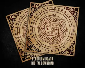 Magick Pendulum Board for Dowsing