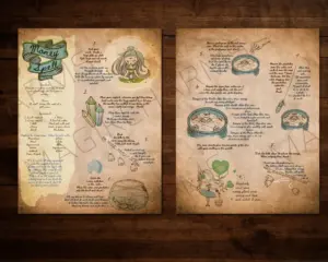 Two page money spell for your book of shadows
