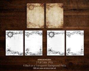 Mystic tree branch paper digital download