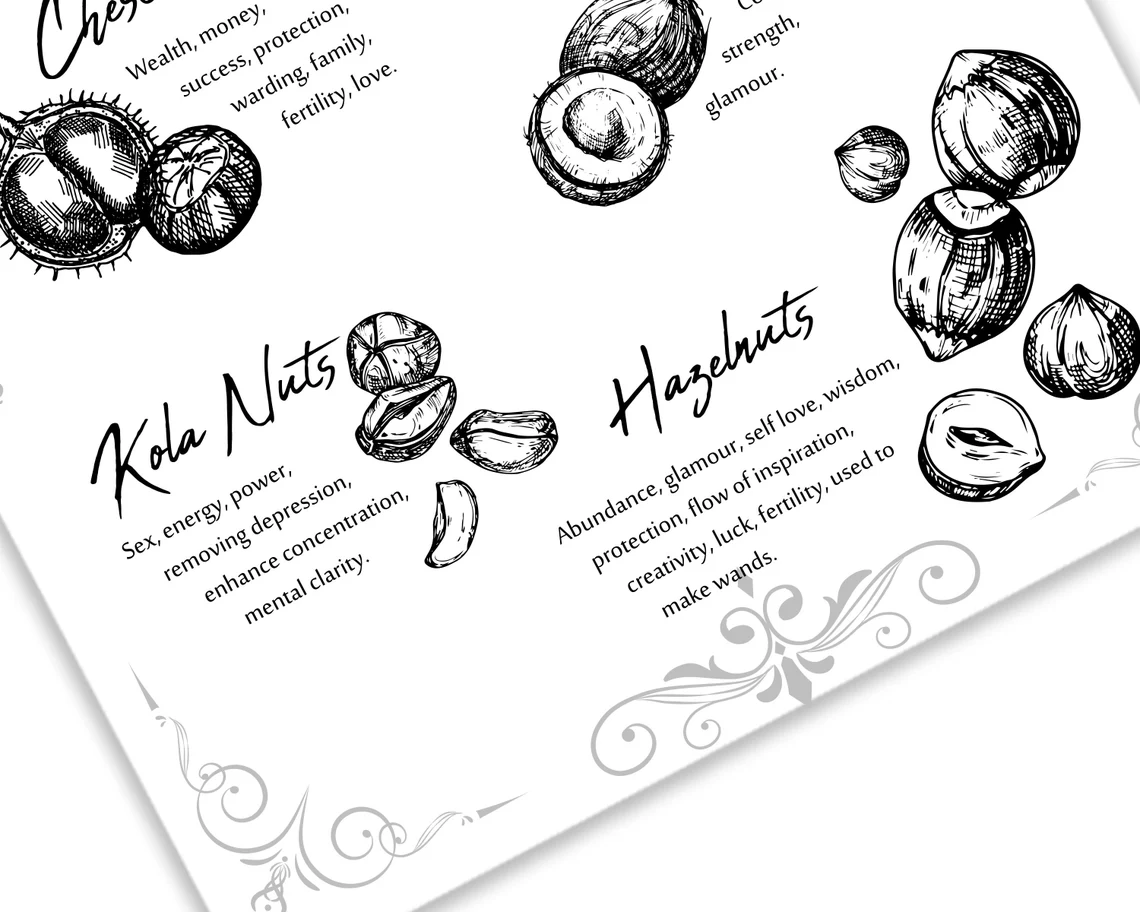 Nuts & Seeds Magickal Uses Correspondence Kitchen Witchery