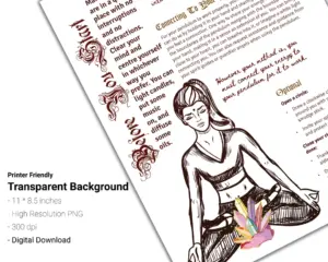Printer-friendly pendulum booklet for book of shadows