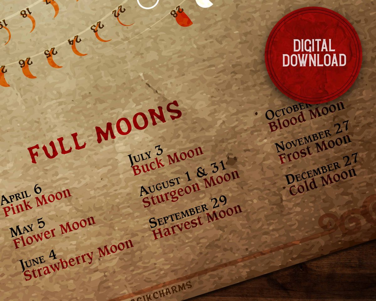 2023 Full moons and their names - lunar calendar