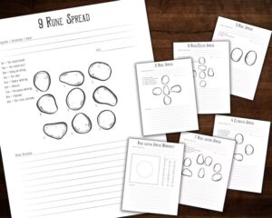 Rune Stone Casting Cheat Sheets
