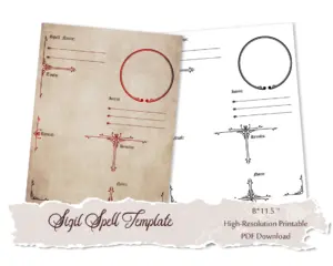 Chaos magick sigil spell template