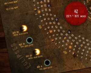 2022 Moon Calendar with eclipses