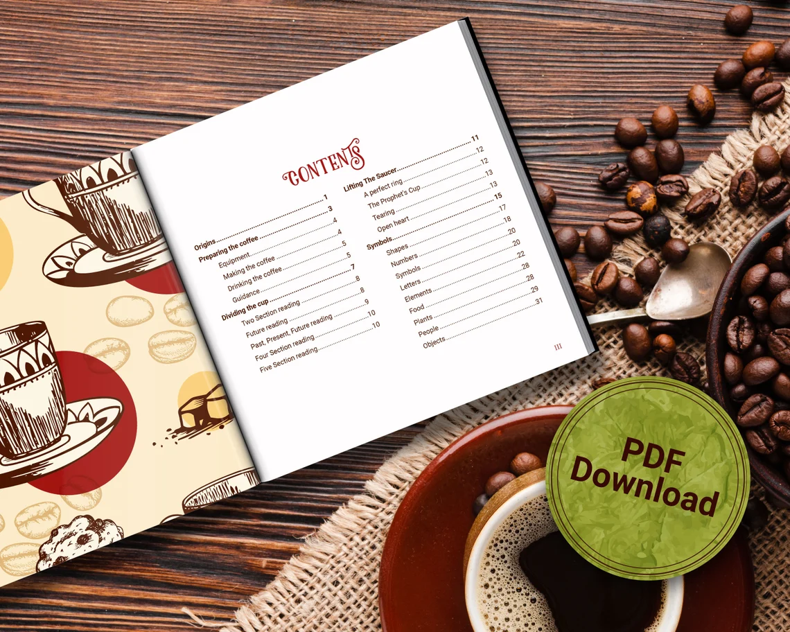 Turkish Coffee Cup Reading Handbook Contents