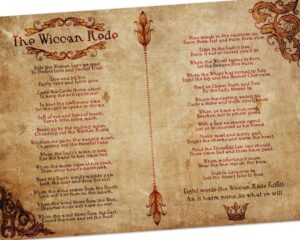 Wiccan Rede A5 Double Phyllis Gwen Thompson's Long Version
