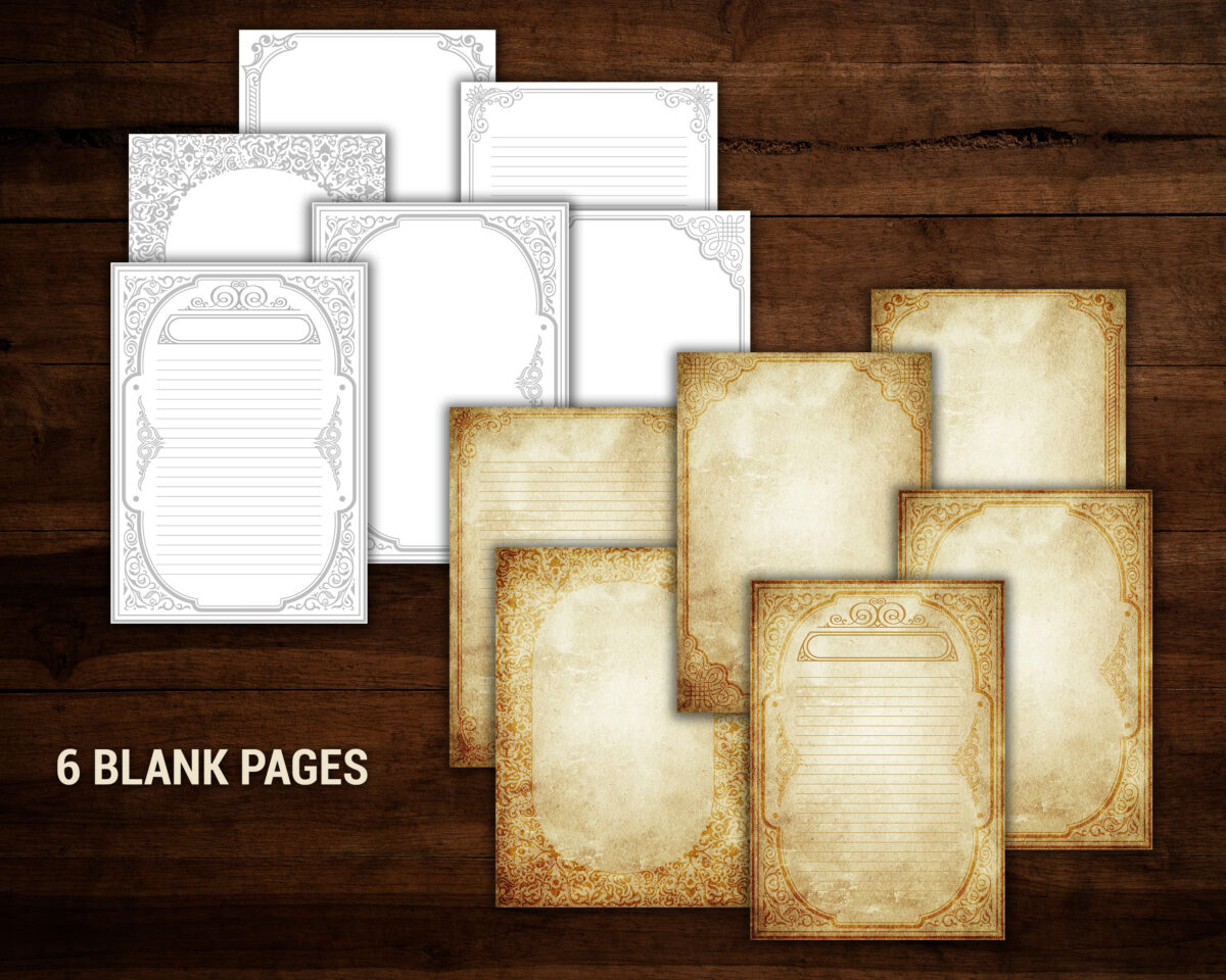 Six blank pages to keep your notes, thoughts, and ideas.