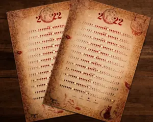 Witchcraft Lunar Months Poster 2022